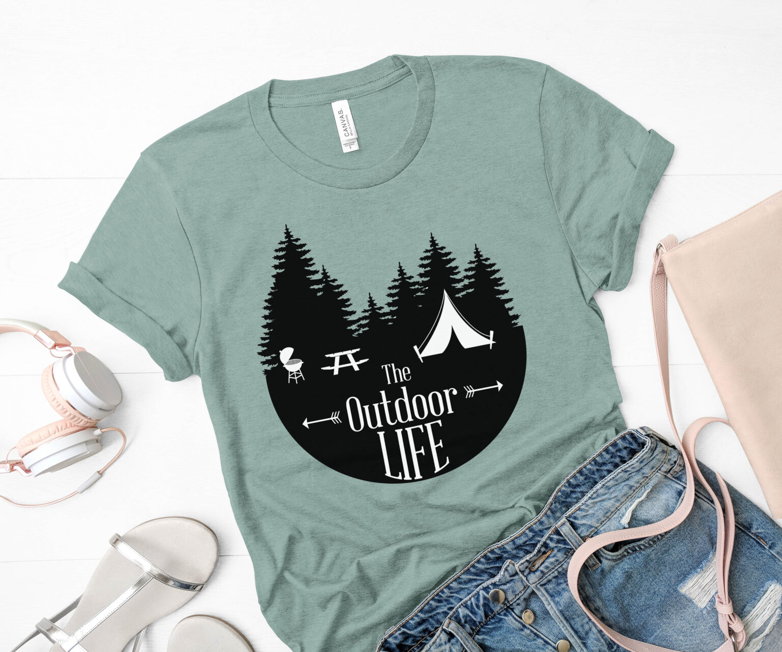 The Outdoor Life Tent SVG File - The Crafty Crafter Club