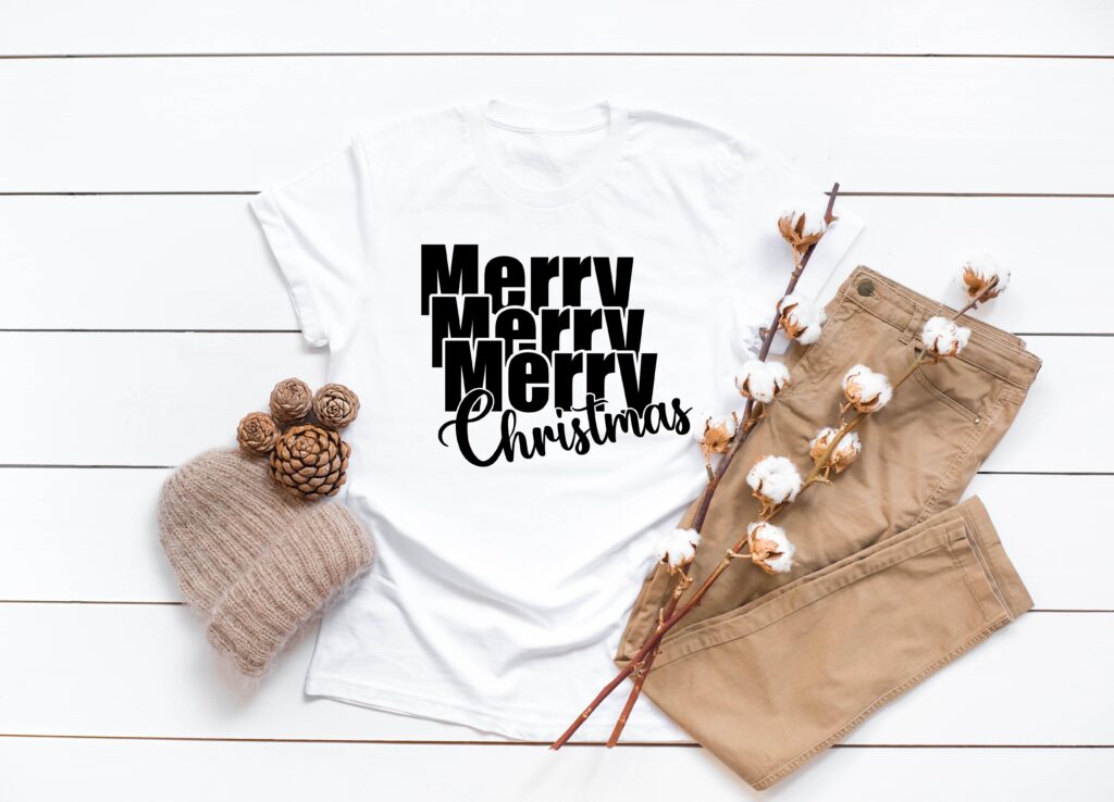 Free Merry Merry Merry Christmas SVG File