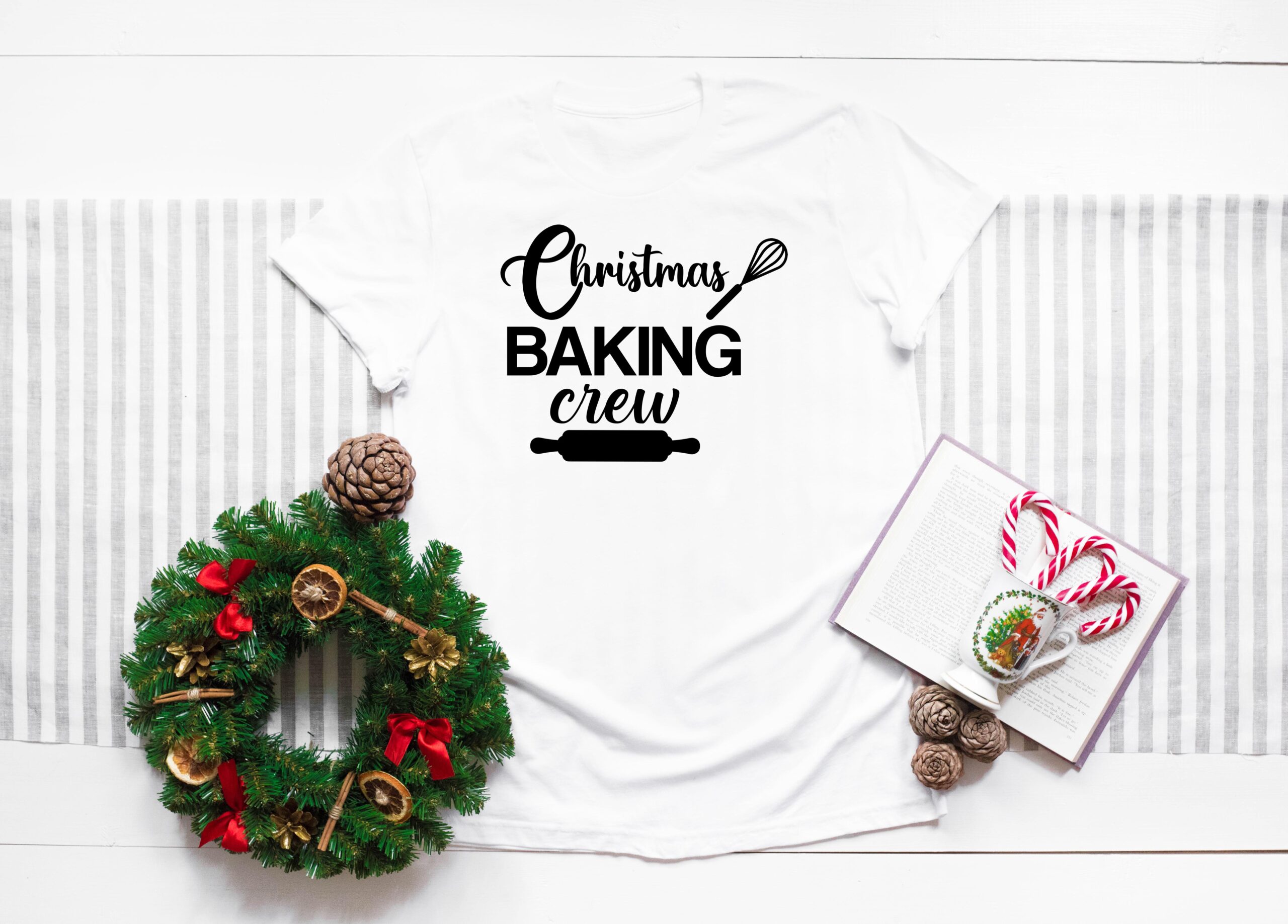 Free Christmas Baking Crew SVG Cutting File for the Cricut.
