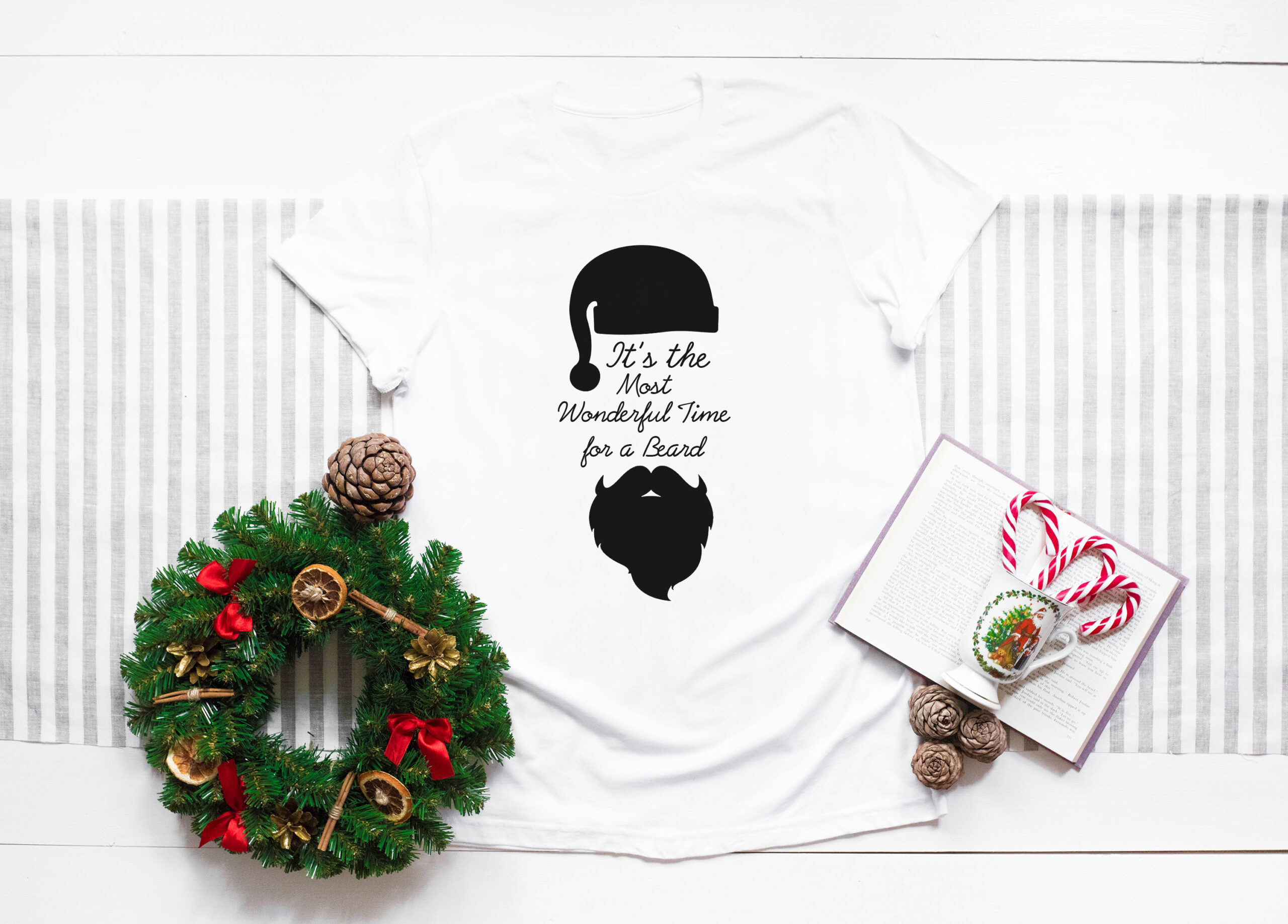 Free Wonderful Time for a Beard SVG Cutting File for the Cricut.