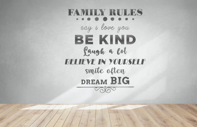 Free Family Rules SVG File