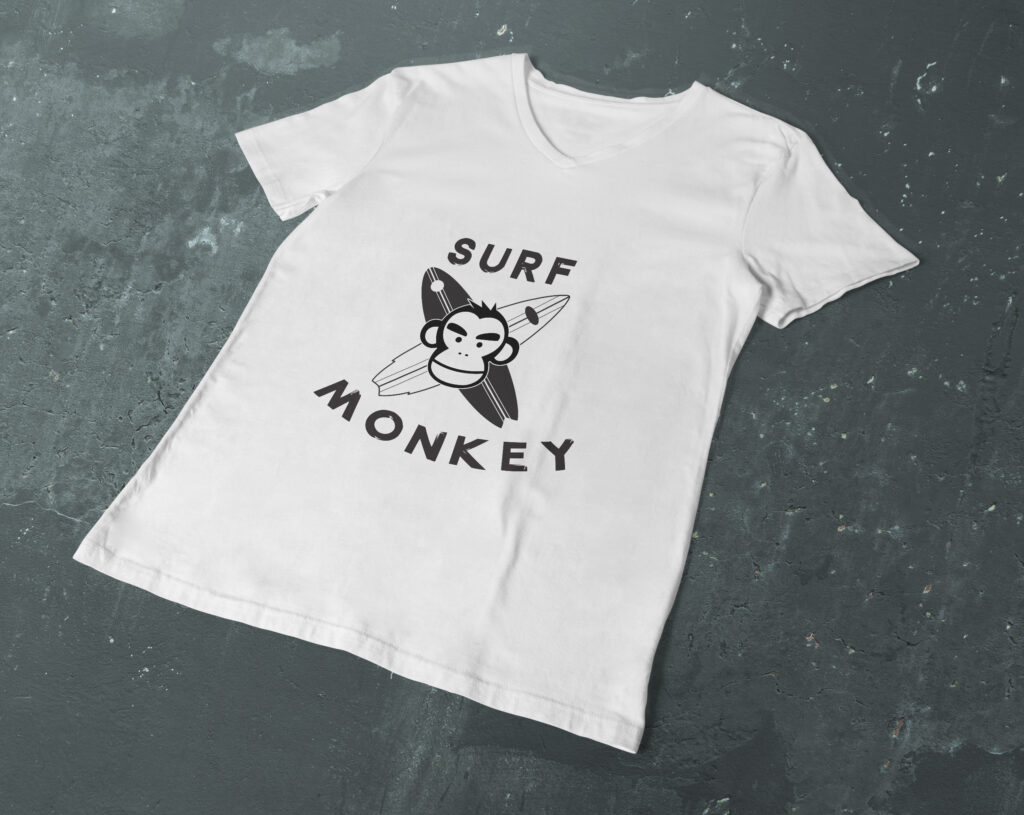 Free Surf Monkey SVG File