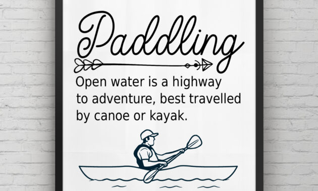 Free Paddling SVG File