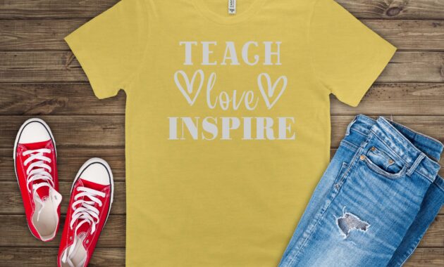 Free Teach Love Inspire SVG File