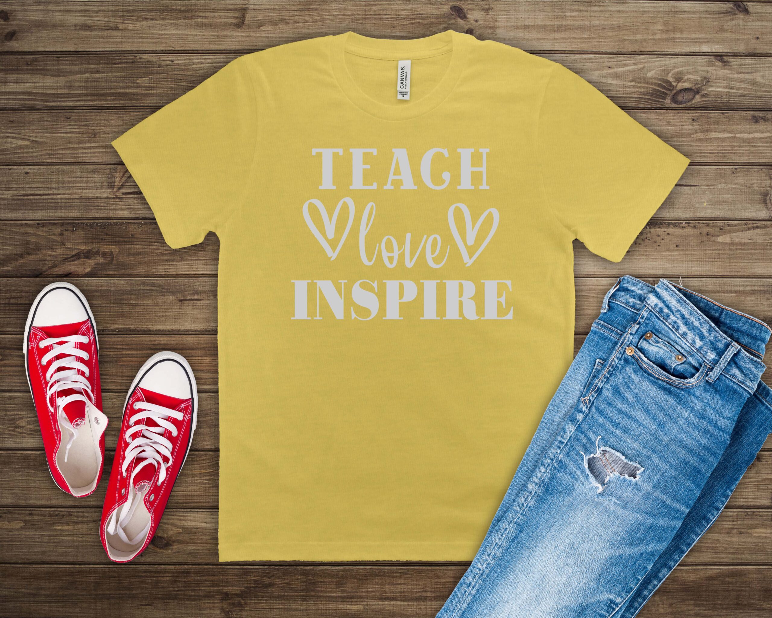Free Teach Love Inspire SVG File