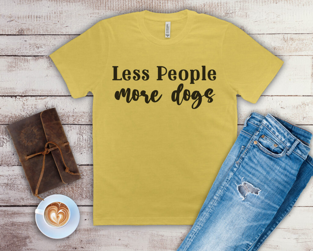 Free Less People More Dogs SVG File