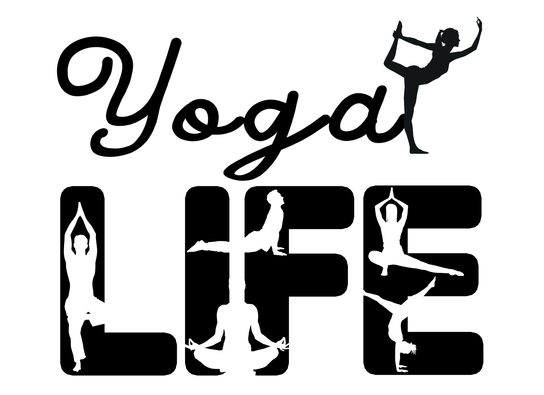Free Yoga Life SVG Cutting File for the Cricut.