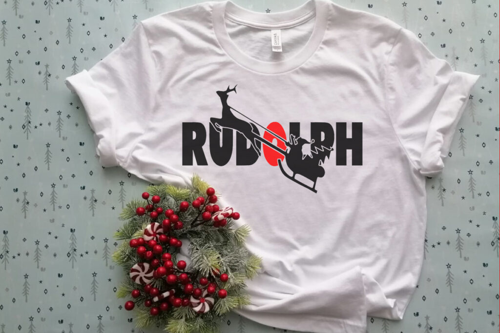 Free Flying Rudolph T Shirt SVG File
