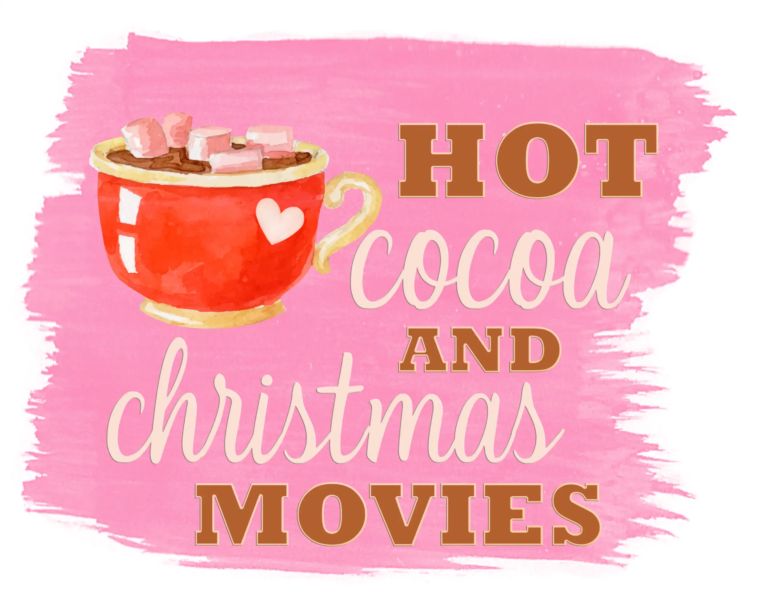 Free Hot Cocoa and Christmas Movies Sublimation File