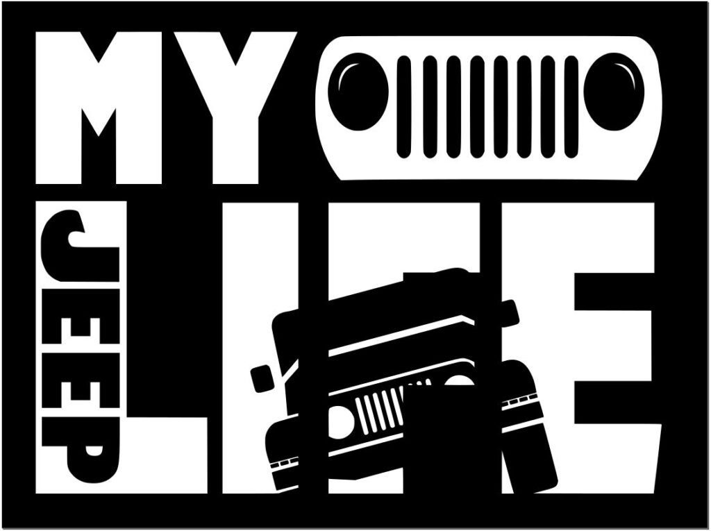  Archivo SVG de My Jeep Life gratis