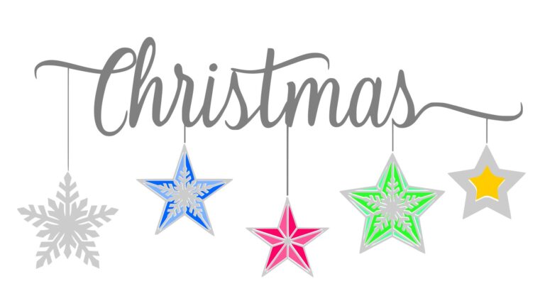 Free Christmas Hanging Baubles SVG File