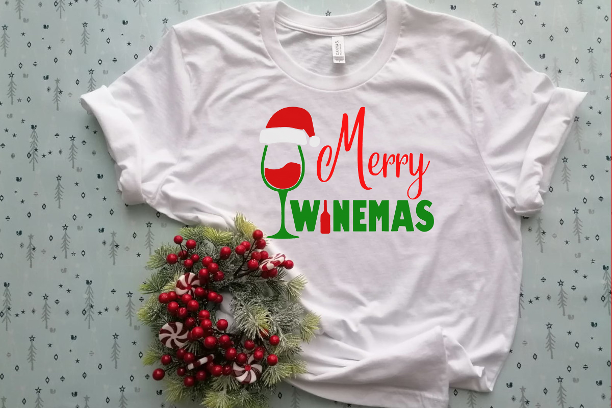 Free Merry Winemas SVG Cutting File for the Cricut