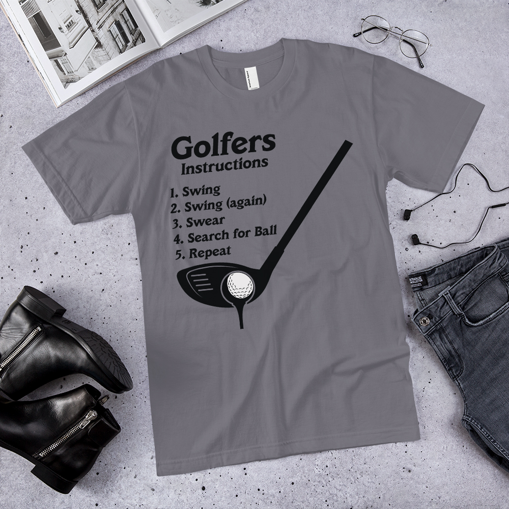 Free Golfers Instructions SVG Cutting File for the Cricut.