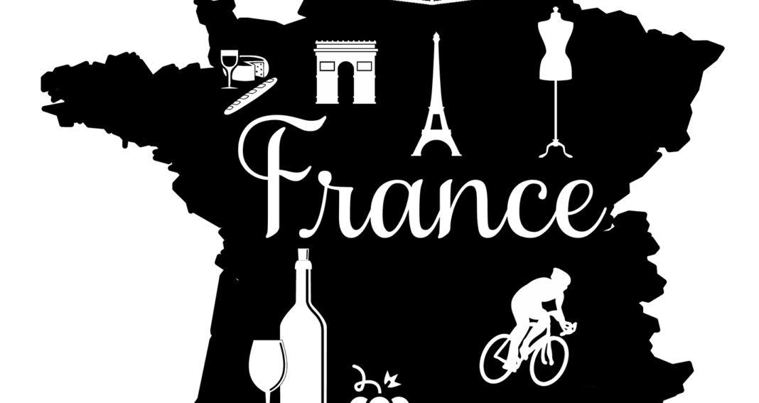 Free France Map Silhouette SVG File