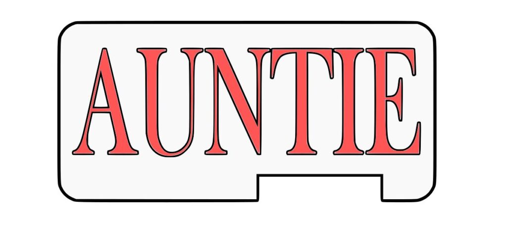 Free Auntie Sign SVG File