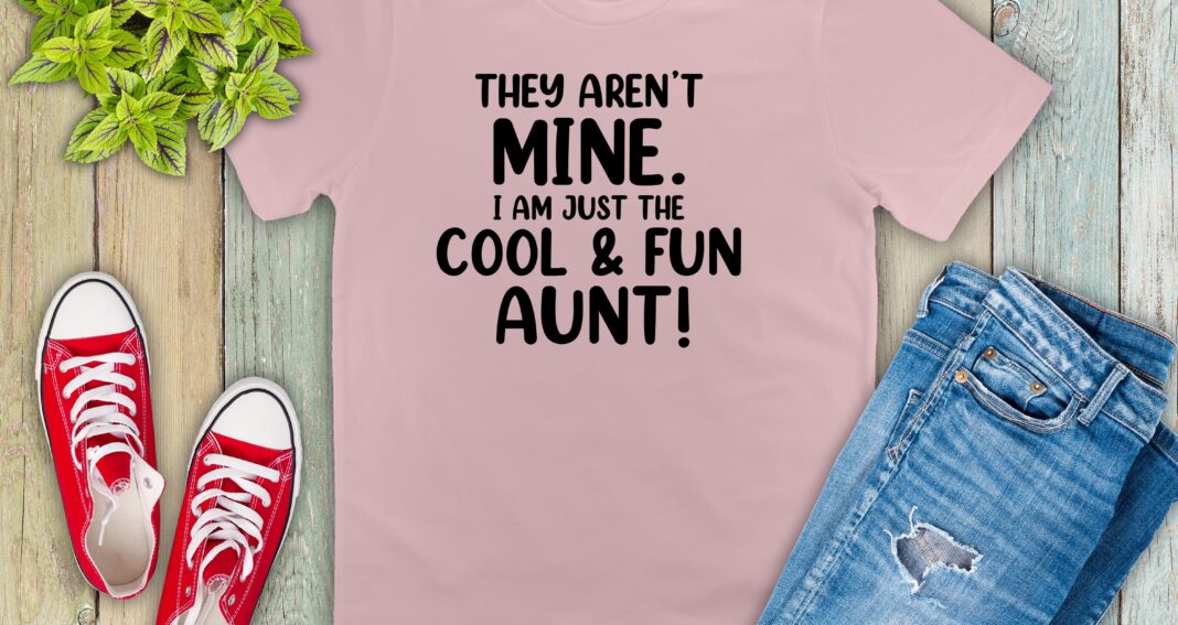Free Cool and Fun Aunt SVG File