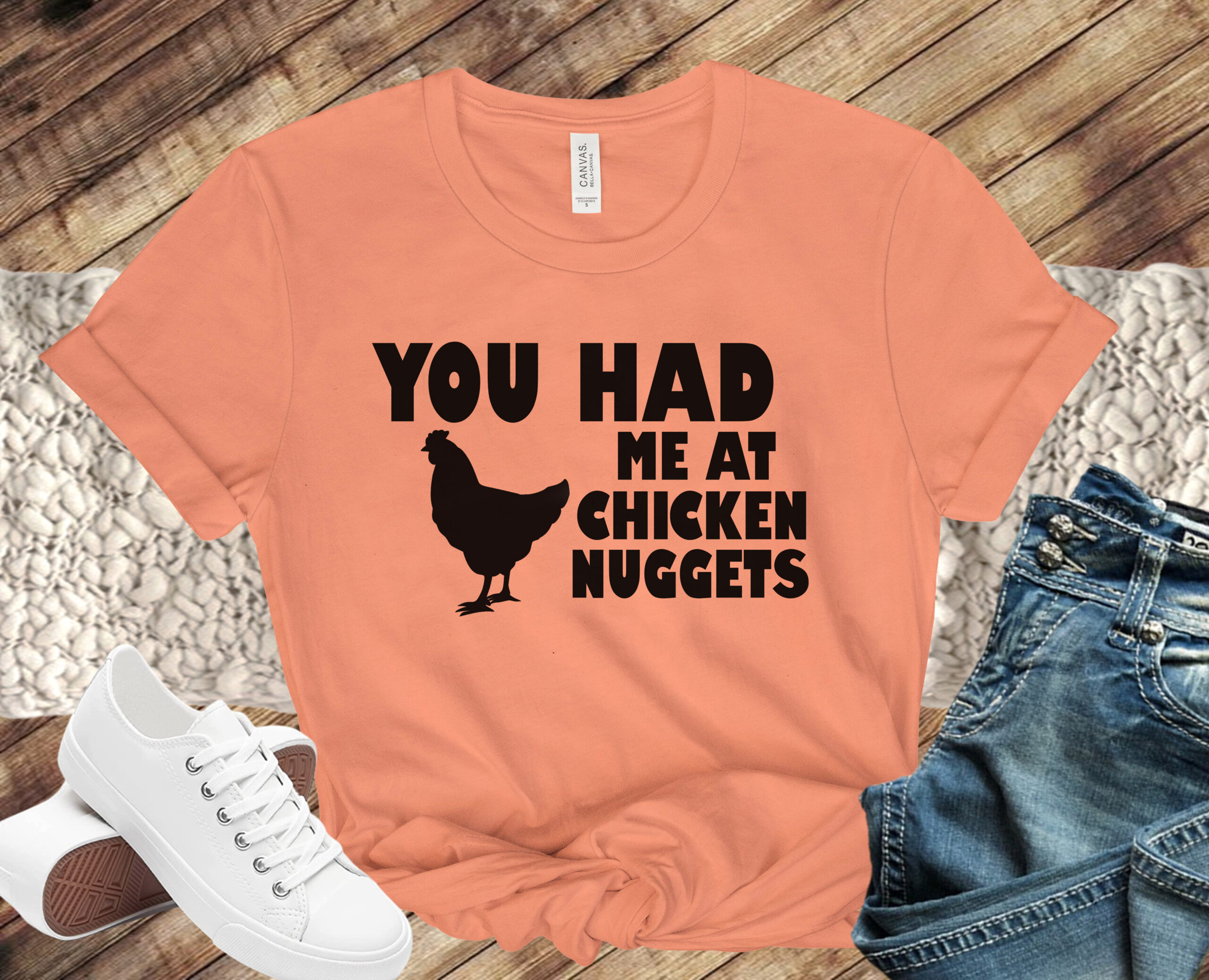 Free You Had Me At Chicken Nuggets SVG Cutting File for the Cricut.