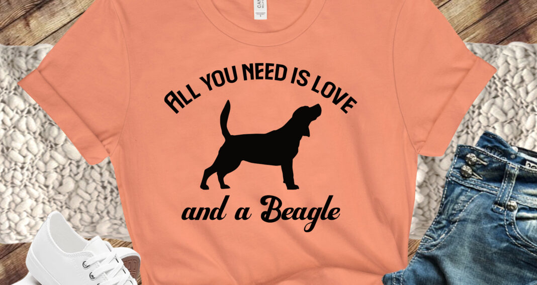 Free Love and a Beagle SVG File