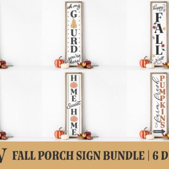 Free Fall Porch Sign SVG Files