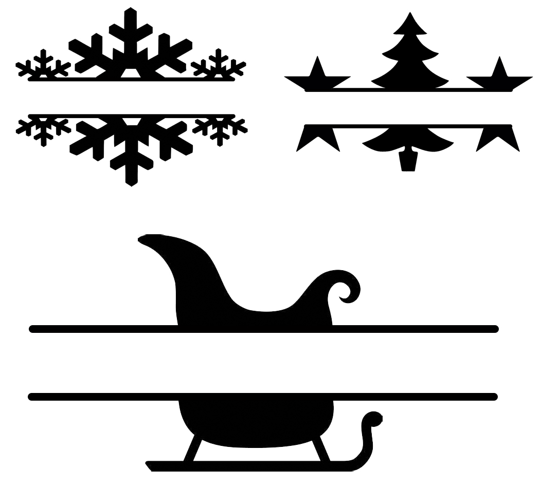 Free 3 Christmas Monogram SVG Files