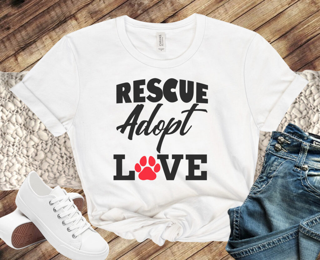Rescue Adopt Love mock