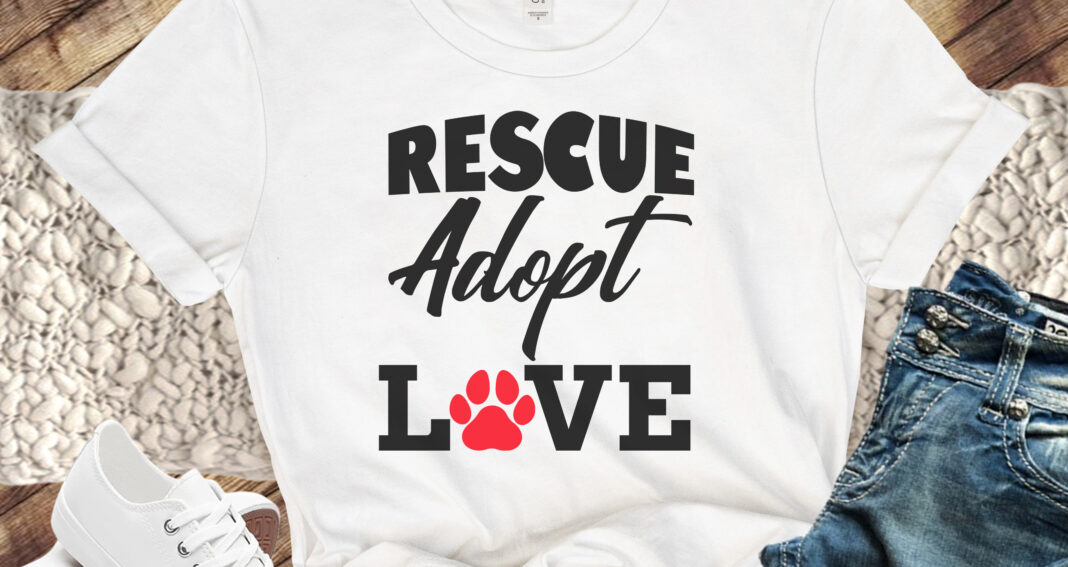 Free Rescue Adopt LOVE SVG Cutting File