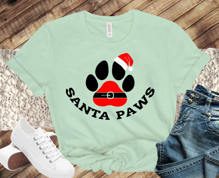 Free Santa Paws SVG File