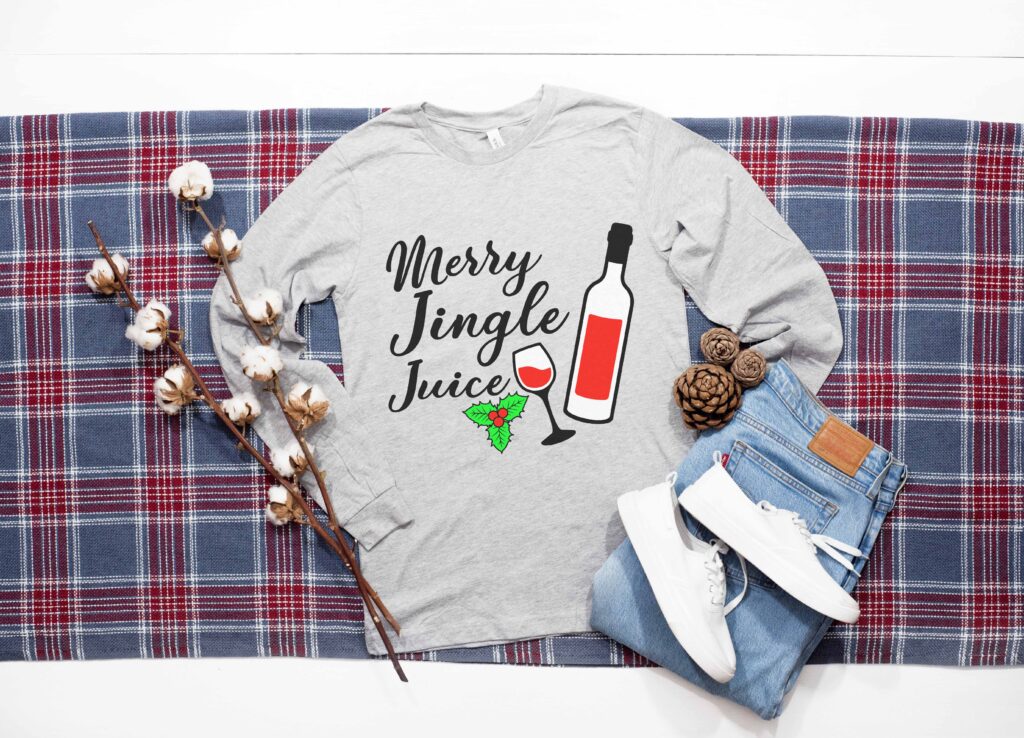 Merry Jingle Juice mock tee