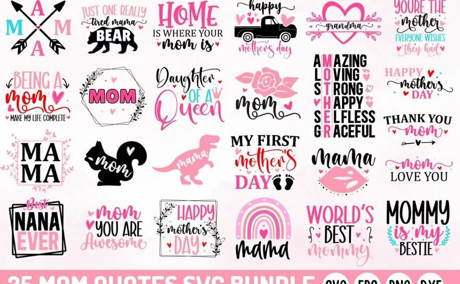 Free Mothers Day SVG Bundle