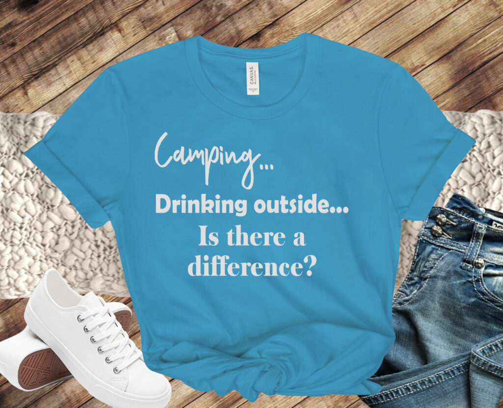 Free Camping and Drinking SVG File
