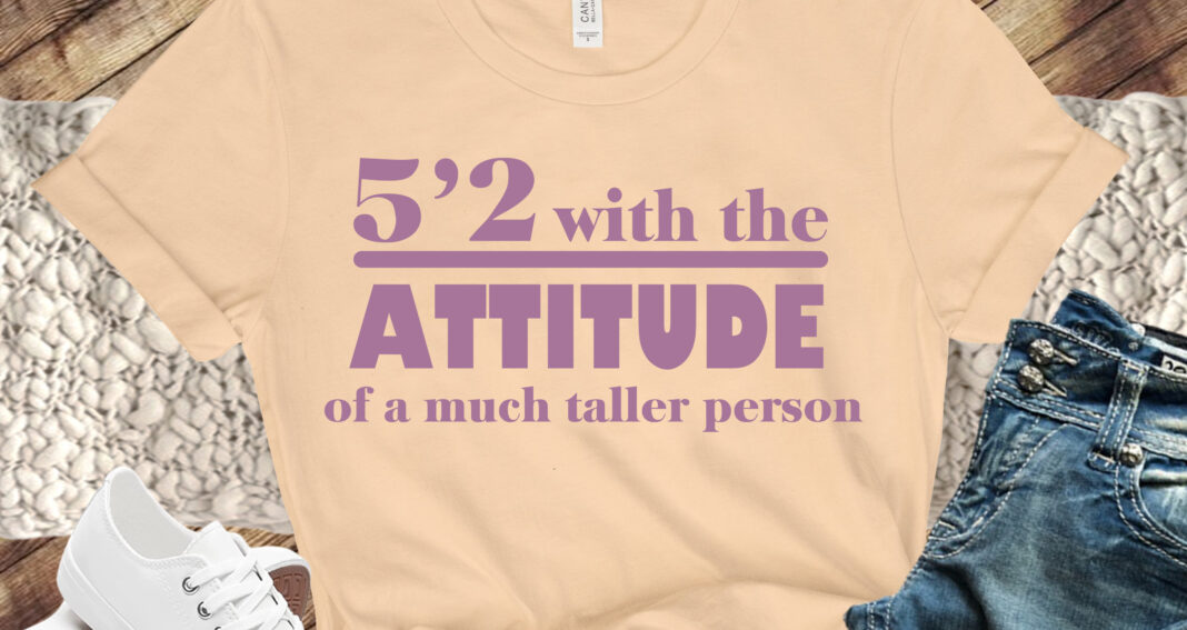 Free 5'2 with Attitude SVG File