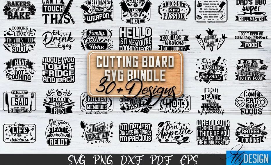 Free Cutting Board SVG Bundle