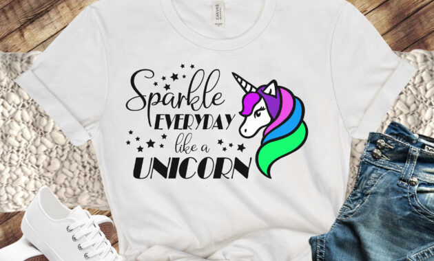Free Sparkle Everyday like a Unicorn SVG File