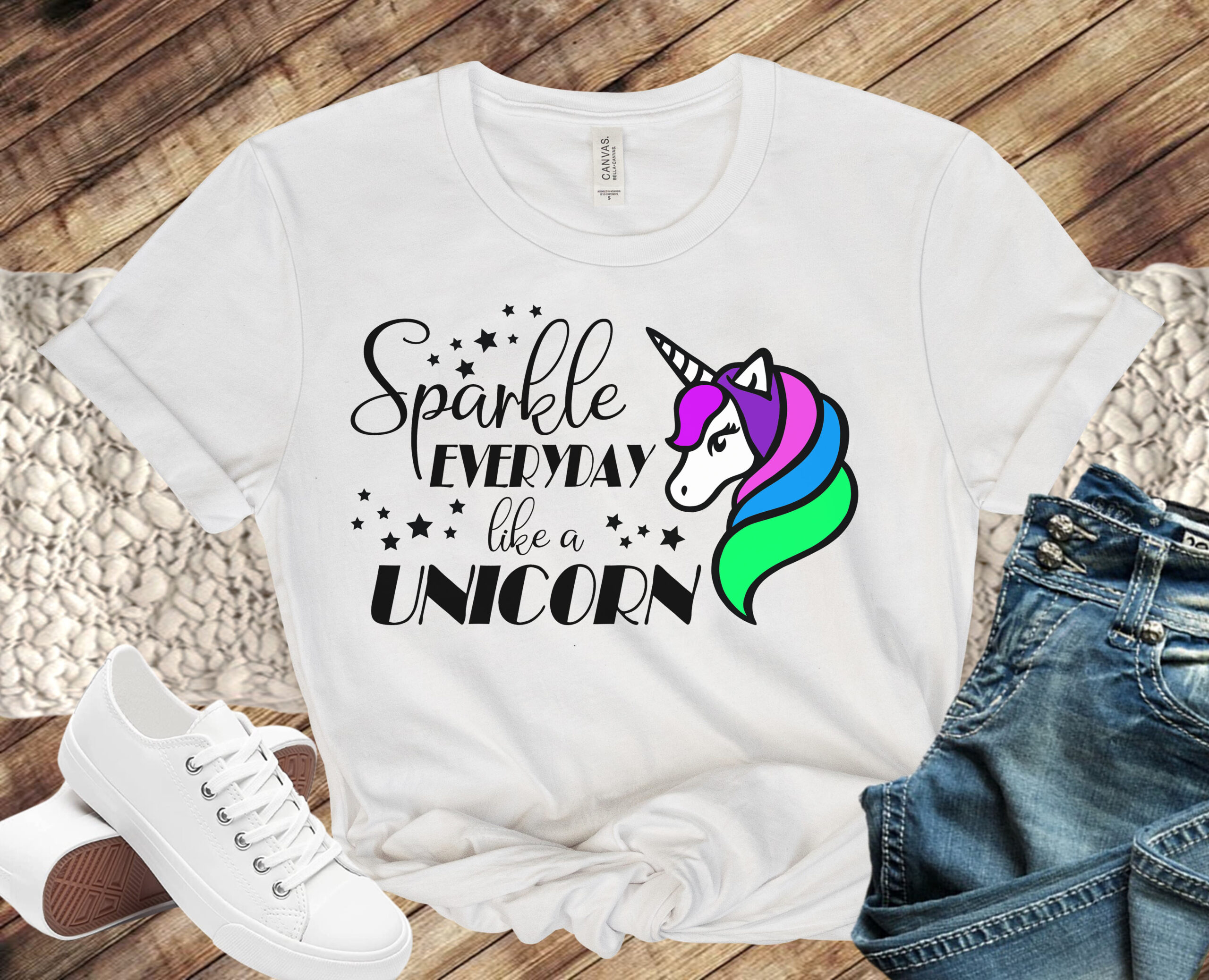 Free Sparkle Everyday like a Unicorn SVG File