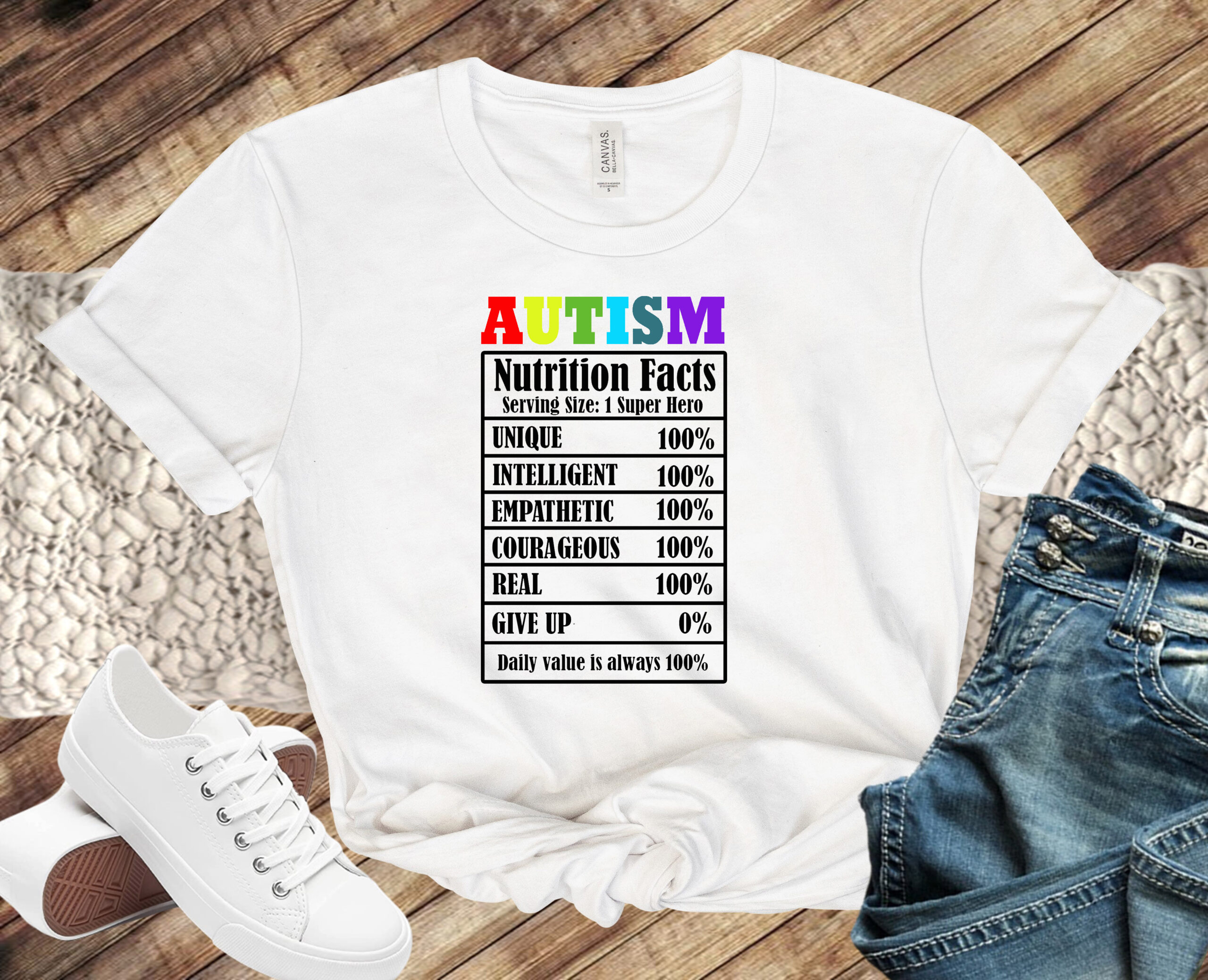 Free Autism Nutrition Facts SVG File