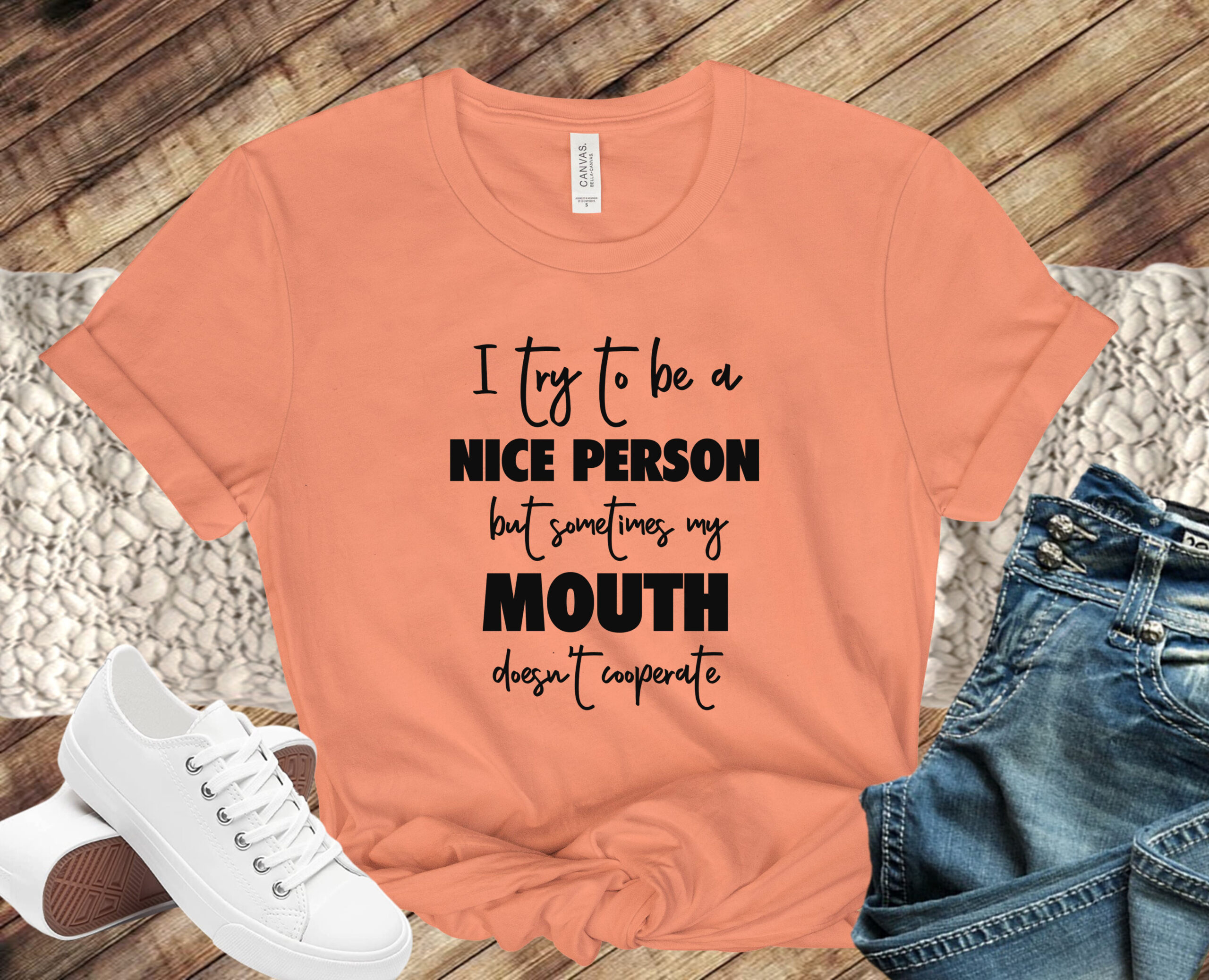 Free Try to be a Nice Person SVG File
