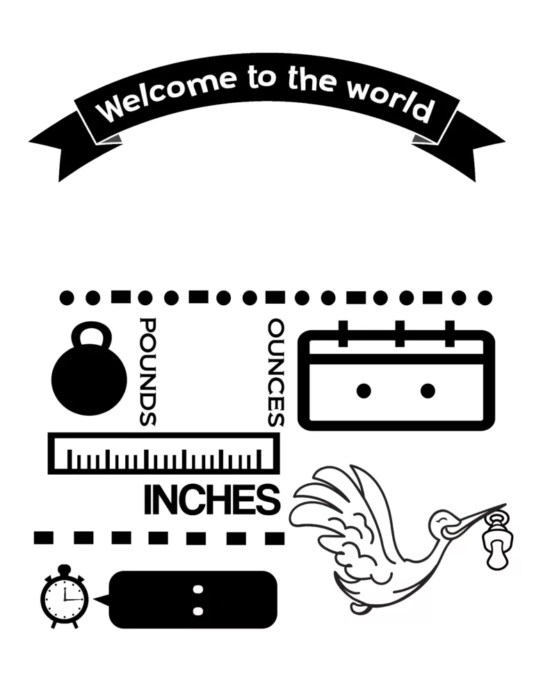 Free Welcome to the World New Born SVG
