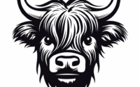 Free Highland Cows SVG Files