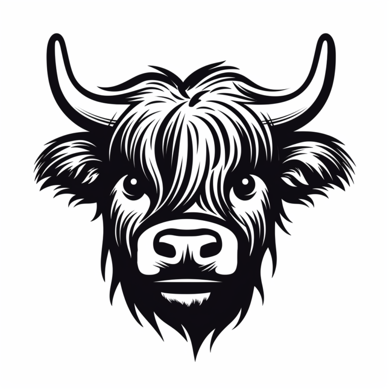 Free Highland Cows SVG Files