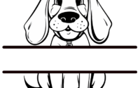 Free Split Dog SVG Files Part 2