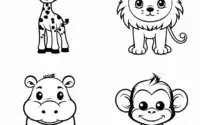 Free Safari Animals SVG Cutting Files.