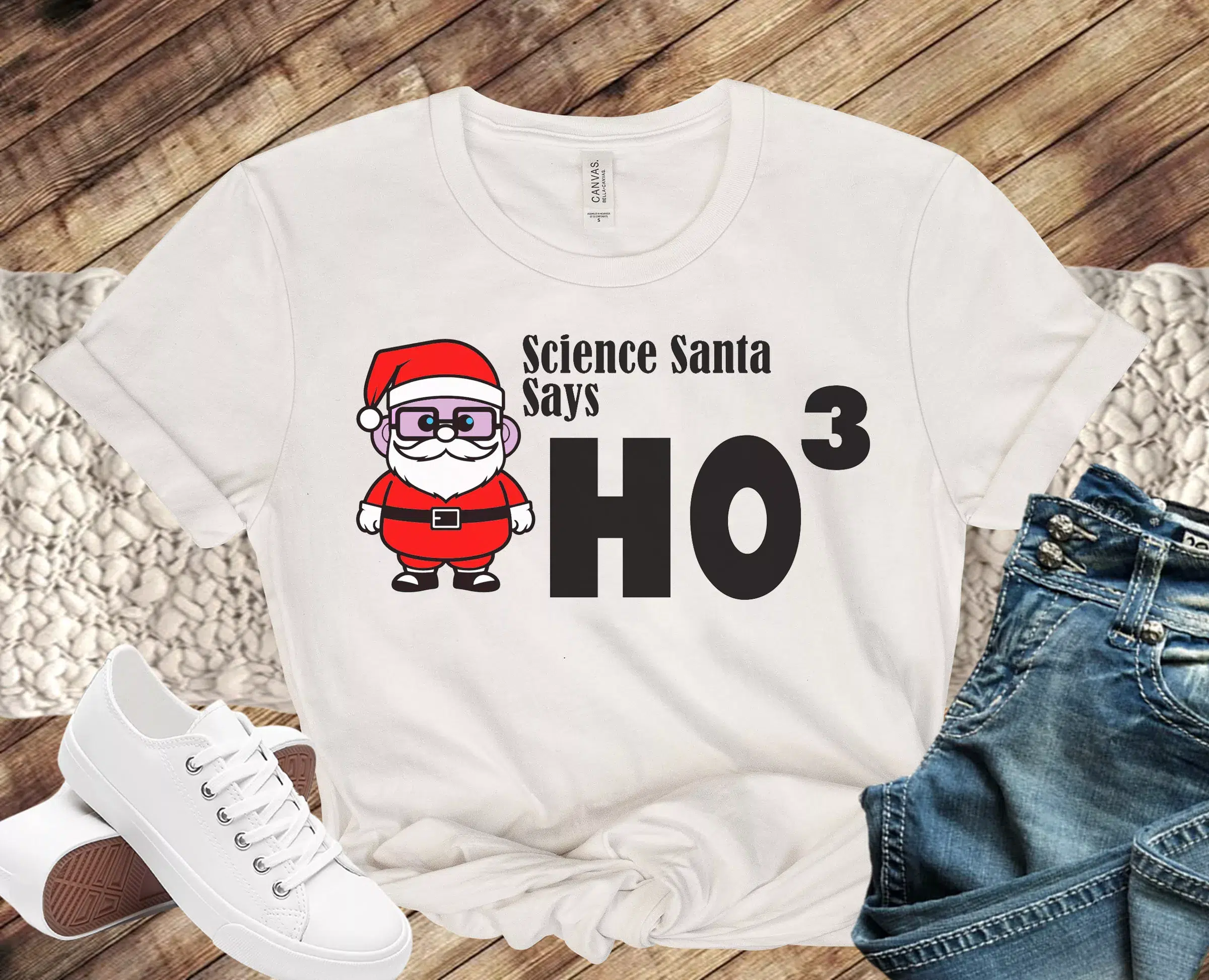 Free Science Santa Says SVG File