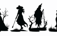 Free Halloween Silhouettes SVG Set 1