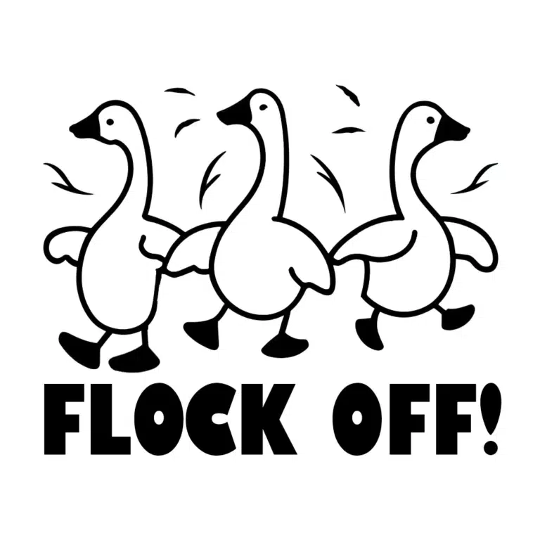 Free Flock Off SVG File