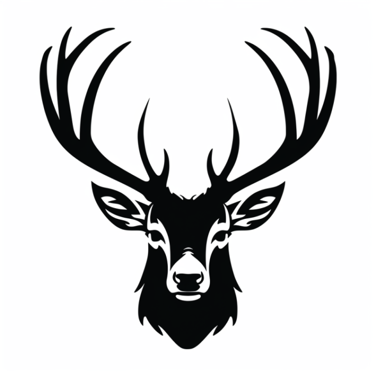 Free Stag Head SVG File