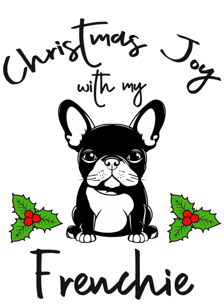 Free Frenchie Christmas Joy SVG File