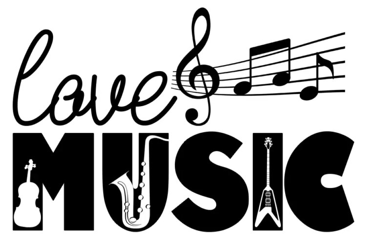 Free Love Music SVG File