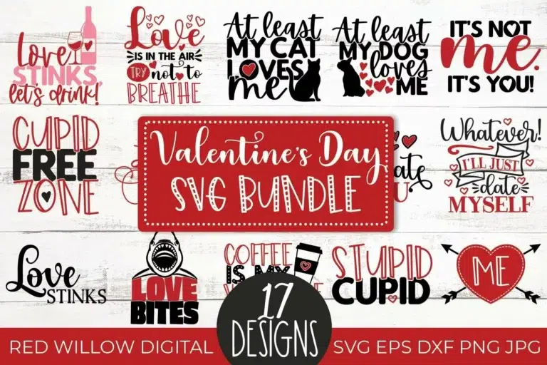 Free Valentine’s Day SVG Bundle