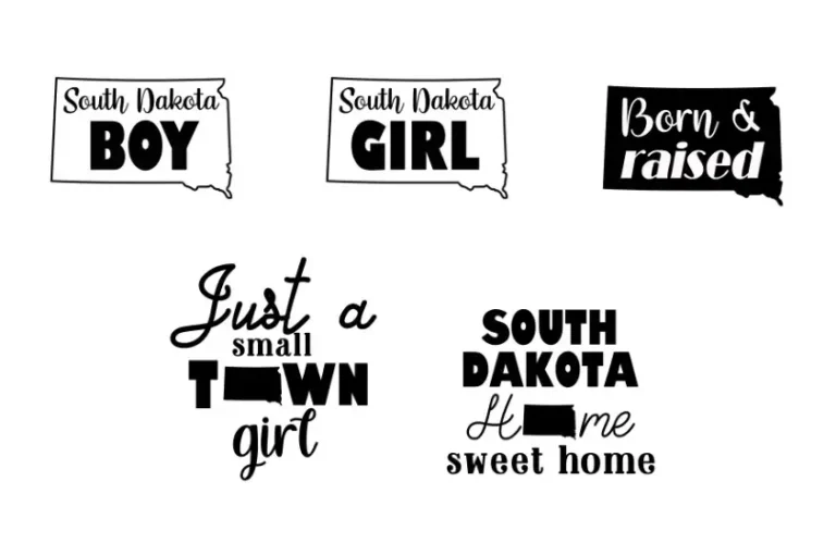 Free South Dakota Bundle SVG Files