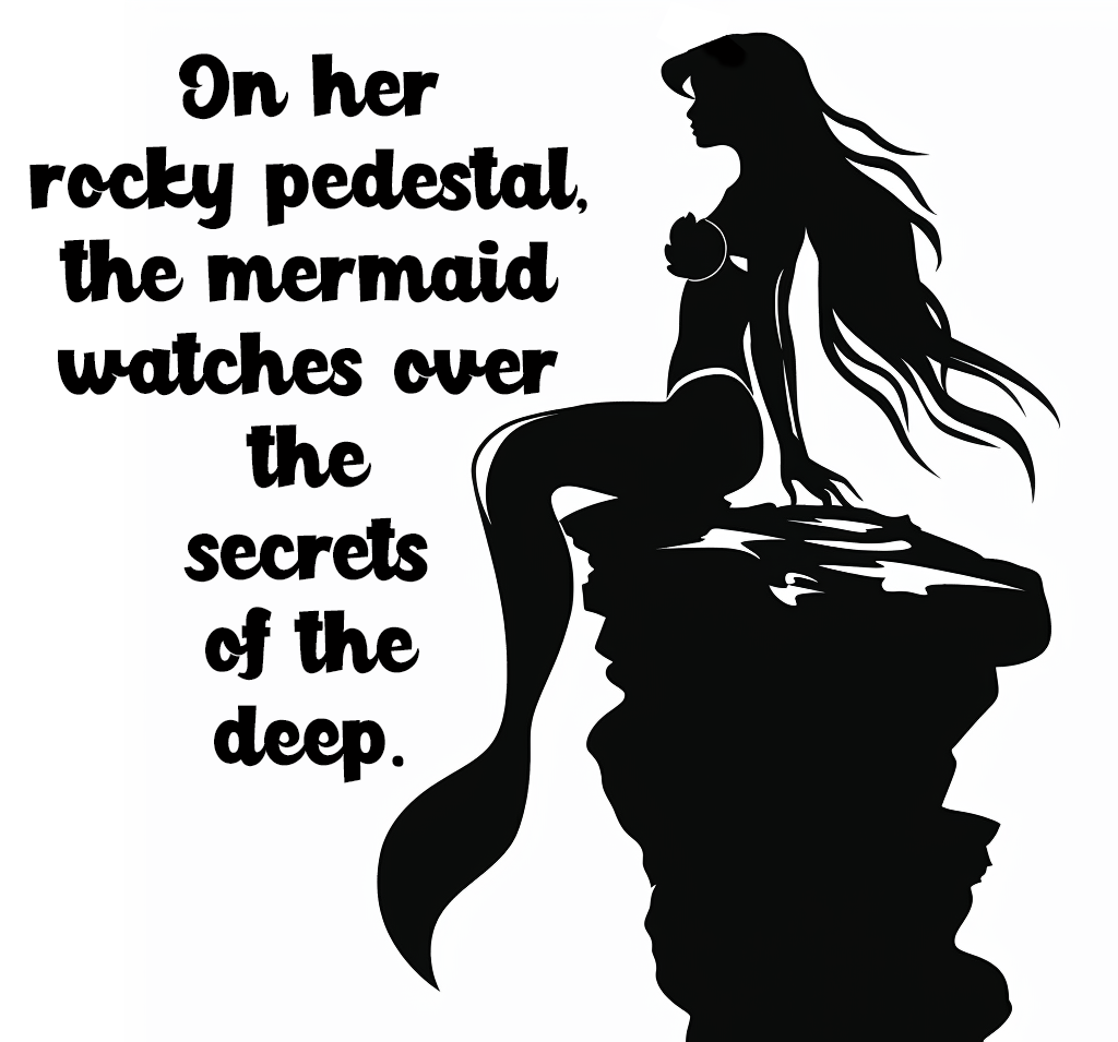Free Mermaid on a Rock SVG File
